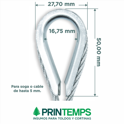 guardacabo-3-16-acero-galvanizado - Printemps