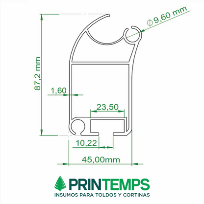 barra-frente-tp3-blanco-con-desagote-x-3-mts - Printemps