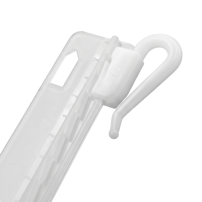Gancho RUFLETE PLASTICO REGULABLE Para COSTURA BLANCO Para RIEL X 100 unidades