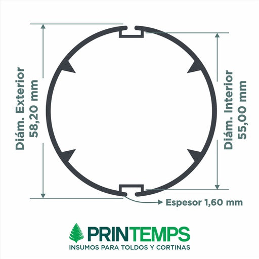 tubo-aluminio-58mm-con-nervadura-x-6-00-mts - Printemps