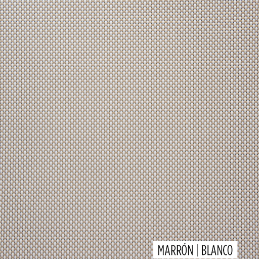 SCREEN MARRON/BLANCO 350 clasico PRINTEMPS al 5%  (ancho 2,50 mts) - Printemps
