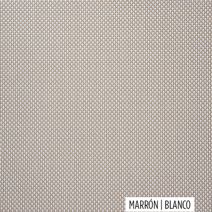 SCREEN MARRON/BLANCO 350 clasico PRINTEMPS al 5%  (ancho 2,50 mts) - Printemps