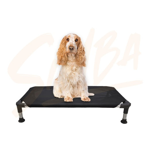 CATRE CAMA NEGRA SIMBA  PARA PERRO MEDIANA 0,80 m X 0,55 m - Printemps