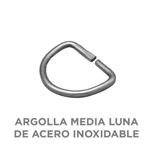 *Argolla media luna para fijación rebatible acero INOXIDABLE (UNIDAD) - Printemps