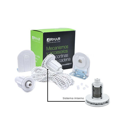 *Sistema PLUS 41 mm BLANCO - 8Kgs 9m2 - c/ 5 mts cadena - Printemps