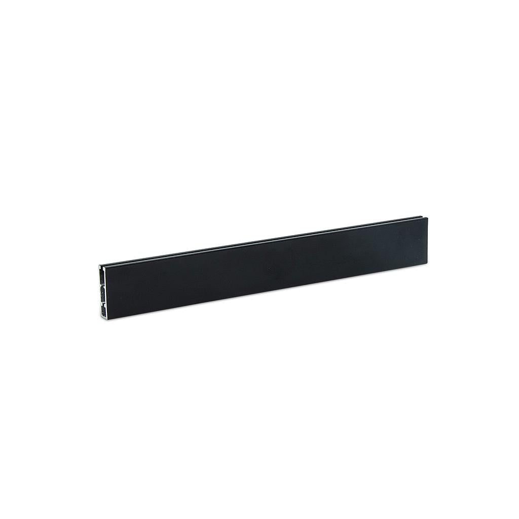 *Perfil Aluminio simple CP3 Alex - 6 mts NEGRO  Roller - Printemps