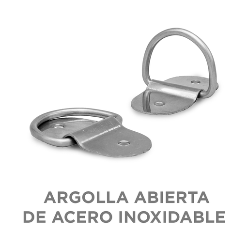 *Fijación rebatible a piso ACERO INOXIDABLE (Argolla y Base de acero INOXIDABLE) - Printemps